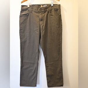 Carhartt 102517 Relaxed Fit Canvas Work Pants Peat Dark Brown 36x30 Fall 2019